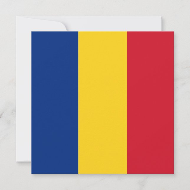 Rumänska Flagga (Rumänien) Kort (Framsida)