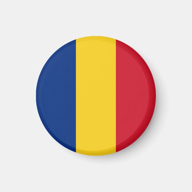 Rumänska flaggan magnet (Framsidan)