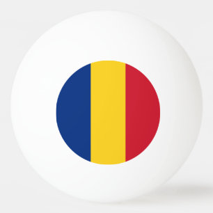 Rumänska flaggan pingisboll