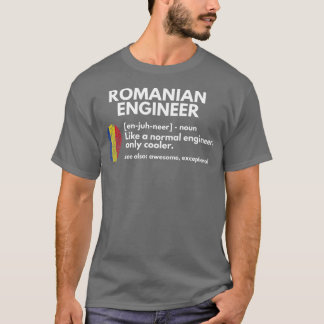 Rumänska Ingenjör Definition Funny Rumänien Gift T Shirt