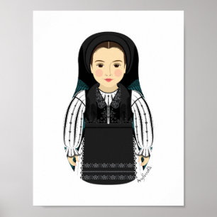Rumänska Matryoshka Poster