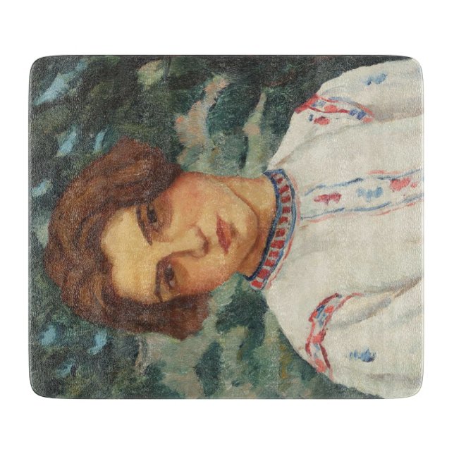 Rumänska Peasant Woman (av Stefan Dimitrescu) (Framsidan)