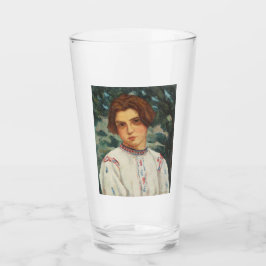 Rumänska Peasant Woman (av Stefan Dimitrescu) Glaskopp