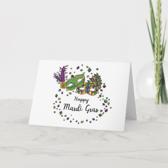 RUMÄNSKA PLANER FÖR ***MARDI GRAS*** KORT (Framsida)