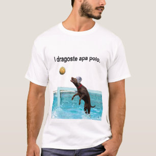 Rumänskt älskar jag vattenpolo t shirt