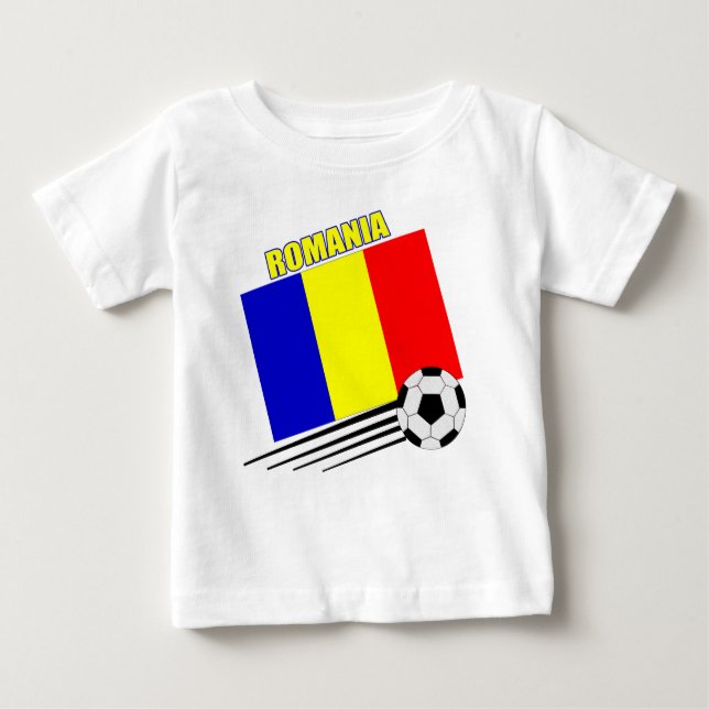 Rumänskt fotbolllag t shirt (Framsida)