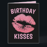 RUMÄNTISKA BIRTIDAGEN FÖR MAKE BOYFRIEND HÄLSNING KORT<br><div class="desc">BIRTHDAY KISSES GREETING CARD</div>