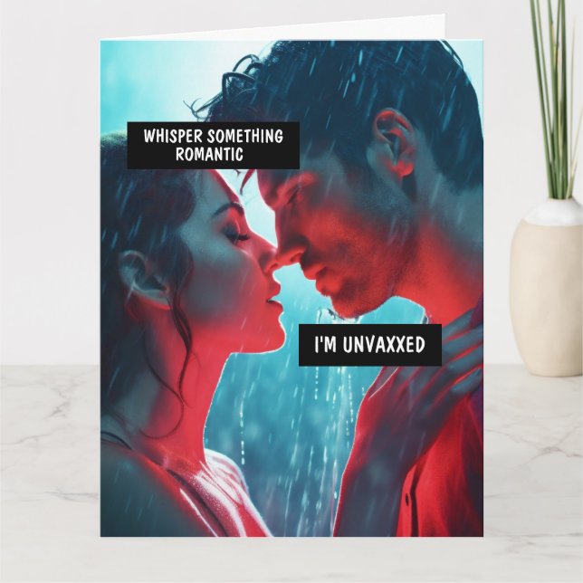 RUMÄNTISKT ANTIVAX-GREETINGKORT FÖR PUREBLOOD KORT (Framsida)