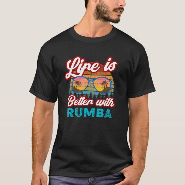 Rumba Dancers with Rumba fras T Shirt (Framsida)