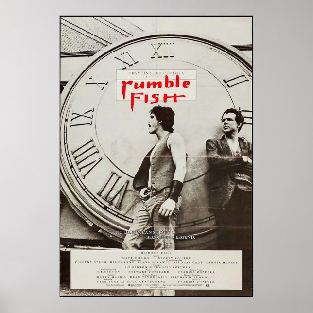 Rumble Fish 1983 Poster (Framsidan)