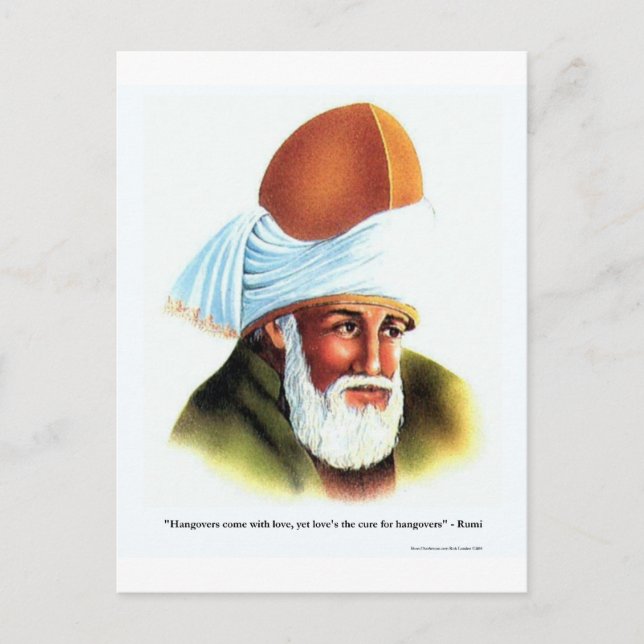 Rumi Bakvällningar/Kärlekstees Gåvor & Samlarobjek Vykort (Framsida)