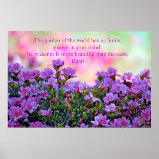 Rumi Bevackra trädgård Poster