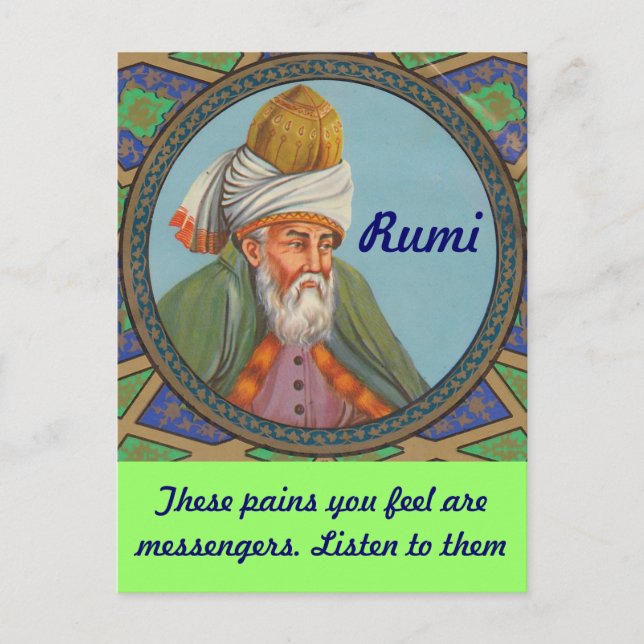 Rumi citat vykort (Framsida)
