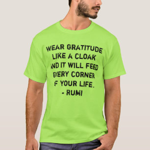 Rumi för kappa för bäratacksamhet något liknan tee