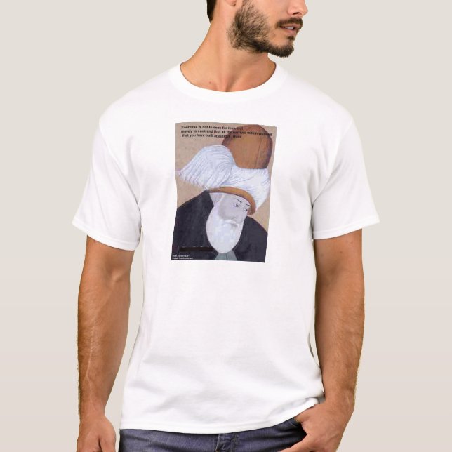 Rumi "Hinder för Kärlek" Citat På T-shirts Kort (Framsida)