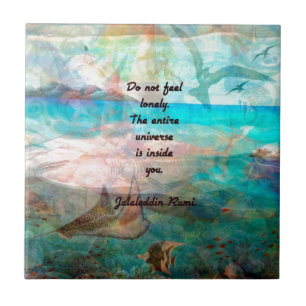Rumi inspiration citat om Universe Kakelplatta