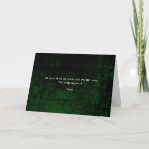 Rumi inspirational having Faith Quote Kort