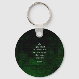 Rumi inspirational having Faith Quote Nyckelring