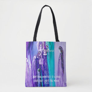 Rumi inspirational Personlig Art Tote Bag Tygkasse