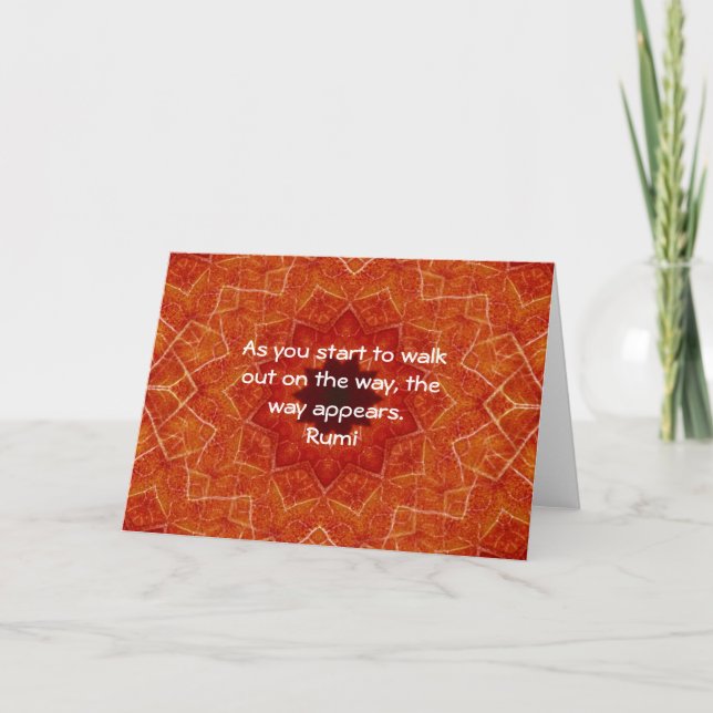 Rumi inspirera Quotationordstäv om tro Kort (Framsida)