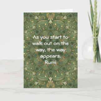 Rumi inspirera Quotationordstäv om tro Kort
