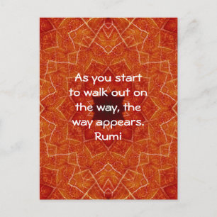 Rumi Inspirerande Citat om Tro Vykort