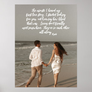 Rumi Kärlek-artikeln Lägg till din fotot-Dikt Post Poster