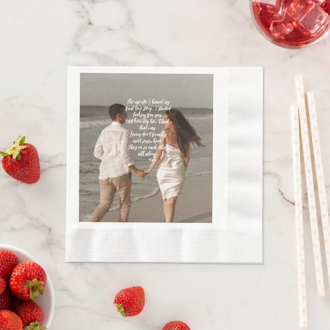 Rumi Kärlek-artikeln Lägg till ditt foto-Dikt Pappersservett (Insitu)