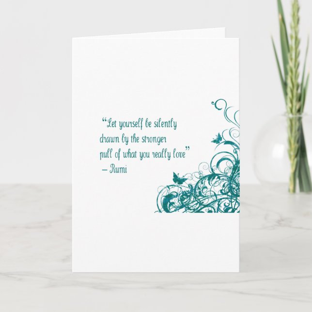 Rumi kärlek citat kort (Framsida)