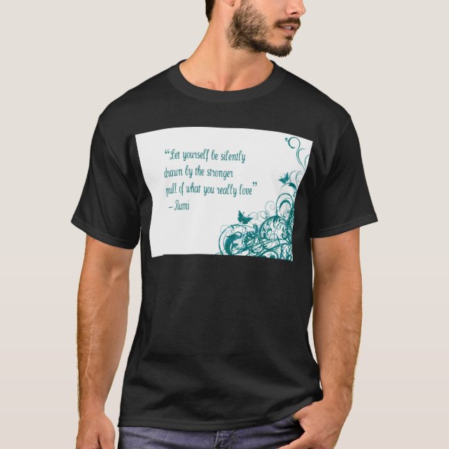 Rumi kärlek citat t-shirt (Framsida)