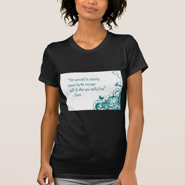 Rumi kärlek citat tee shirt (Framsida)
