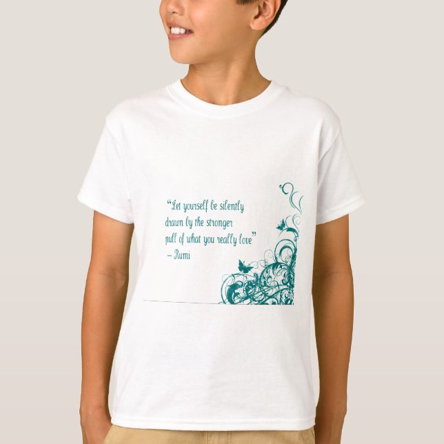 Rumi kärlek citat tee shirt (Framsida)