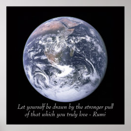 Rumi Kärlek Earth Poster
