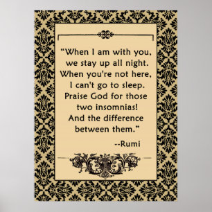 RUMI KÄRLEK-offert vid Poster eller utskrift