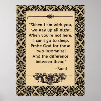 RUMI KÄRLEK-offert vid Poster eller utskrift