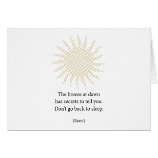 Rumi MorgPoetry Hälsningskort