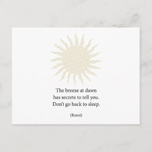 Rumi MorgPoetry Vykort