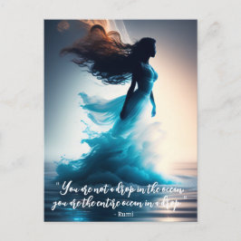 Rumi Ocean Quote Dreamscape Vykort