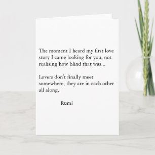 Rumi poesi kort