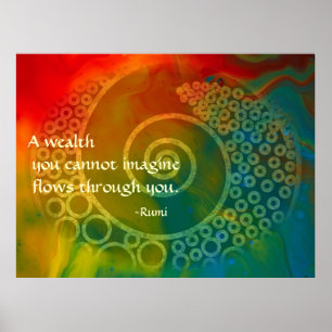 Rumi Poetic Art Poster