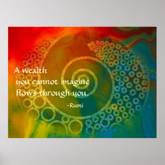  Rumi Poetic Art Poster