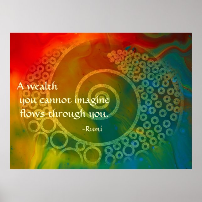  Rumi Poetic Art Poster (Framsidan)