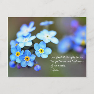 Rumi Postcard. Inspirationellt citat om livet. Vykort