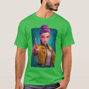 Rumi PowerPoint KPop Djägarjägare Anime vän T Shirt