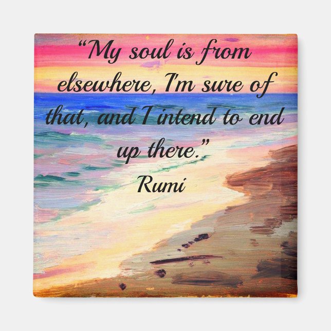 Rumi Quote Magnet (Framsidan)
