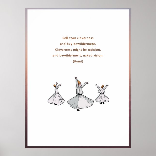 Rumi Quotes Poster (Framsidan)