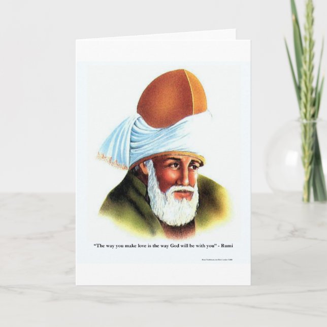 Rumi Sättet Du Gör Kärlek Citatpresenter Tröjor Ko Kort (Framsida)