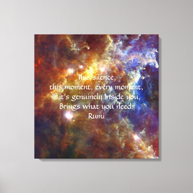 Rumi Silence-moment Canvastryck (Framsida)