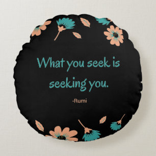Rumi söker citat rund kudde