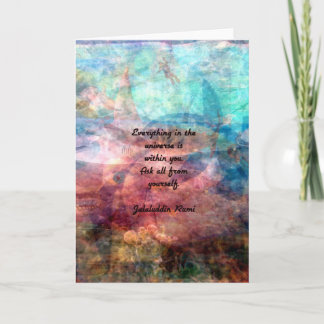 Rumi Uplifting citationstecken om energi och Kort